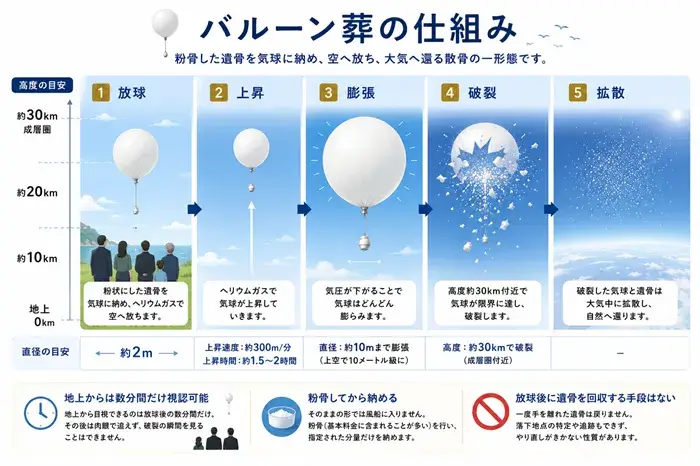 バルーン葬の仕組み